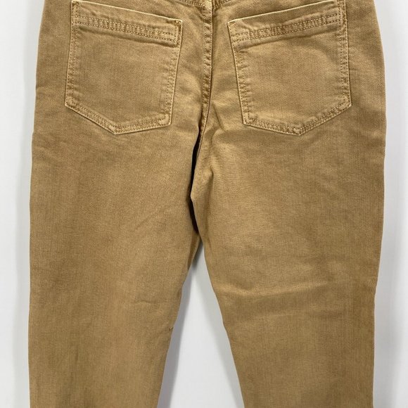 Sezane Pantalon Manu Jeans Cuffed Pants Beige Tan Womens Size 36 NWT - Picture 9 of 13